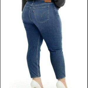 NEW Levi's Wedgie Jeans Skinny Ankle High Rise Womens 22W Plus Size Denim